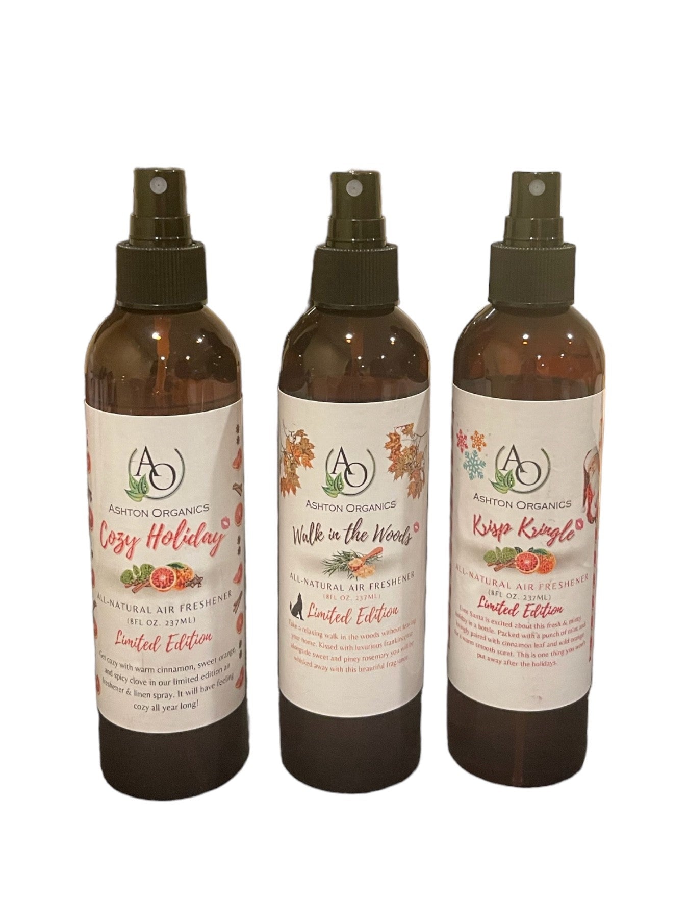 Organic Air Freshener 3 Pack - Limited Edition! Ashton Organics