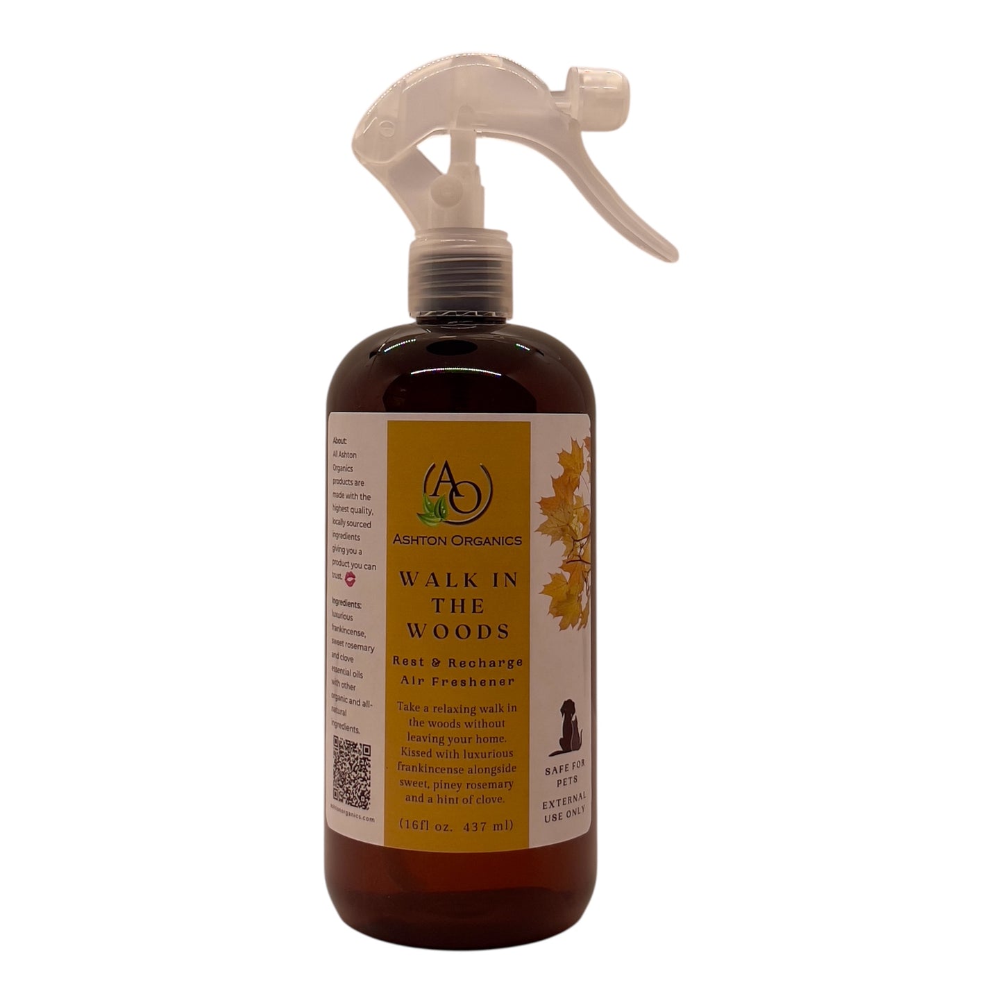 16 oz Walk in the Woods Ashton Organics Air Freshener