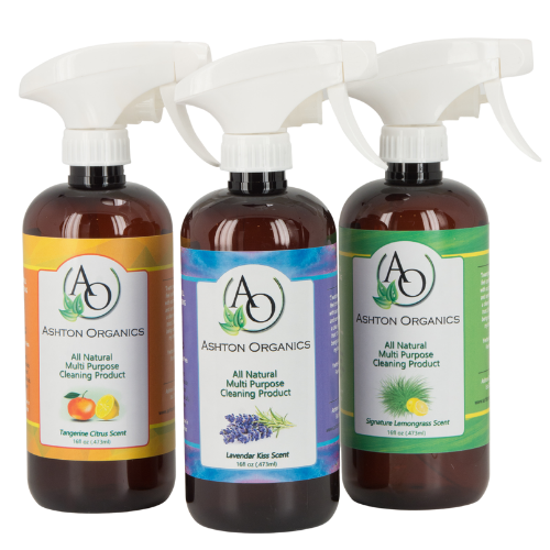 organic cleaning products, 3 pack value buy with essential oils