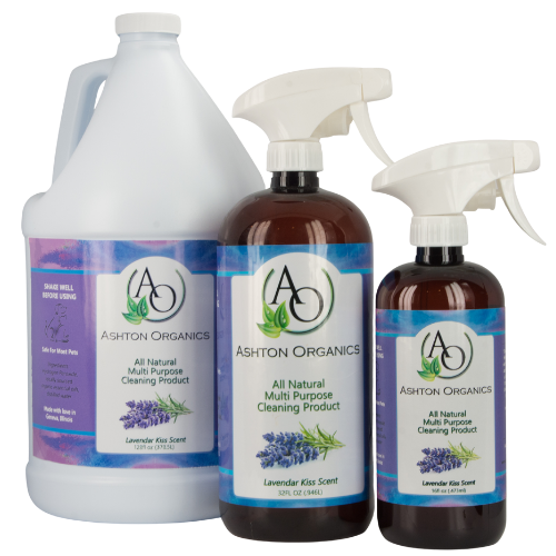 Lavender Kiss organic cleaning product with essential oils, 32oz., 16oz. and Gallon