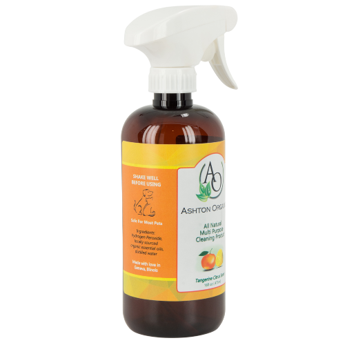 organic cleaning product, tangerine citrus scent with organic essential oils, 16oz. pet safe label